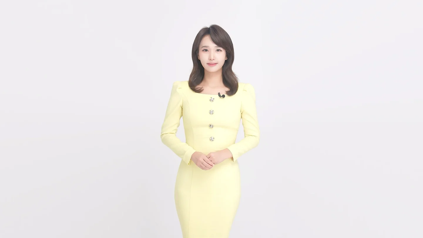 시정뉴스 아나운서 촬영 모습